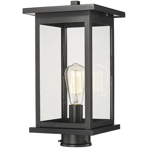 Bowton 1 Light 15.63 inch Powder Coated Black Outdoor Post Lantern